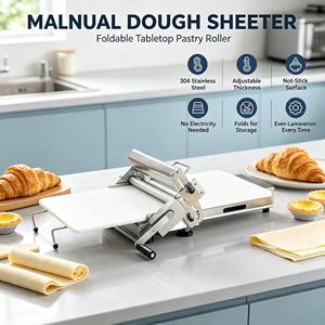 Máquina Laminadora <span class=keywords><strong>de</strong></span> Masa Pequeña para Uso Doméstico |   Rodillo Eléctrico Portátil para <span class=keywords><strong>Pizza</strong></span>, Pasta y Fideos - Product Image 3