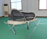 Tente moustiquaire pliante sur mesure pour lit d'appoint extérieur, idéale pour le camping (adultes)