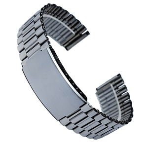 <span class=keywords><strong>Bracelet</strong></span> de <span class=keywords><strong>montre</strong></span> en acier inoxydable plié à 3 maillons, 18 mm, 20 mm, 22 mm - Product Image 4