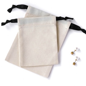 New Jewelry <b>Pouches</b> <b>Drawstring</b> Bags on Sale Cotton and Linen Jewelry Velvet Bags - Product Image 3
