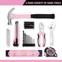 Perceuse-visseuse sans fil rose 12V, ensemble d'outils de bricolage personnalisable pour femmes/dames avec étui/sac, OEM pris en charge