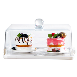 Transparent Plastic <strong>Rectangular</strong> Dish Cover Dust Preservation for Food <strong>Display</strong>-for Cake <strong>Bread</strong> Snack Fruit <strong>Tray</strong> - Product Image 6