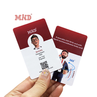 Carte d'employé étudiant en plastique PVC avec impression personnalisée CR80, photo, hologramme intelligent, horloge de pointage