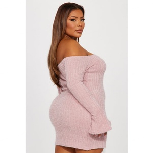 เสื้อสเวตเตอร์คุณภาพสูงจากโรงงาน OEM แขนยาวทรงระฆัง สไตล์ลำลองสำหรับผู้หญิง เหมาะสำหรับฤดูหนาว - Product Image 4