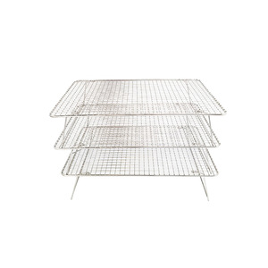 Stainless Steel Three <b>Tier</b> <b>Cake</b> Cooling Rack Rectangle Reusable Dishwasher Safe Baking Tool - Product Image 5