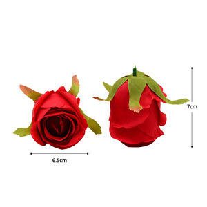 Têtes de roses artificielles Dongchen Crafts en soie pour décoration de mariage, accessoire de couronne DIY, décoration intérieure - Product Image 5
