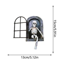 Décoration Murale Crâne Squelette en Résine pour Maison Hantée et Vente en Gros