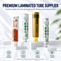 Tube Pasta Gigi Aluminium Plastik Food Grade dengan Logo Custom, Cetak UV, Kemasan Pompa Airless 50ml, Diameter 12.7-35mm