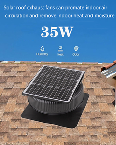 Énergie solaire pour ventilateur d'extraction à usage industriel et commercial, ventilateur d'extraction de type plafond, ventilateur d'extraction solaire pour toit - Product Image 4