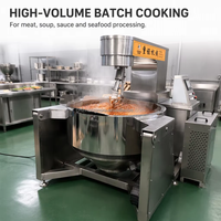 Marmite de cuisson industrielle à vapeur ZHONGNUP pour sauce Satay, mayonnaise, khoya/mava, machine mélangeuse à induction électrique 3.7KW, cuiseur Zacusca