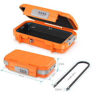 <span class=keywords><strong>Caja</strong></span> <span class=keywords><strong>Fuerte</strong></span> Portátil, Estuche de Seguridad Portátil a Prueba de Agua con Candado de Combinación para Viajes, <span class=keywords><strong>Caja</strong></span> <span class=keywords><strong>Fuerte</strong></span> Pequeña para <span class=keywords><strong>Playa</strong></span> con Cadena Extraíble - Product Image 5
