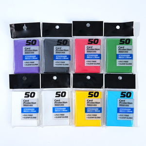 Gekleurde Matte 66X91Mm Standaard Maat Kaartbeschermhoezen Mtg Tcg Poke Mon Getextureerde Gamekaarthoezen - Product Image 1