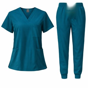 Set di Divise Mediche per Infermieri, Abbigliamento da Lavoro per Salone, Tessuto in Poliestere Dobby, Unisex, Modello ODM Cina <span class=keywords><strong>109</strong></span> - Product Image 3