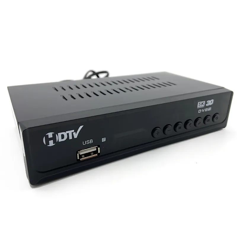 Support USB H.264 DVB T2 WIFI YouTube DVB-T2 Tv Box Récepteur Digital Set-top Box HD décodeur avec Chipset Mstar