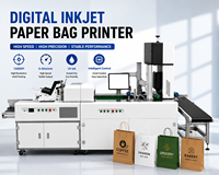 Système d'impression numérique jet d'encre continu automatique pour sacs de courses, équipement commercial pour la livraison de nourriture, la boulangerie et l'emballage de café