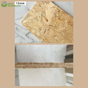 แผ่น OSB ไม้สนเคลือบวีเนียร์คุณภาพสูงจากโรงงานจีน รุ่น E2 ทันสมัย เป็นมิตรกับสิ่งแวดล้อม หนา 8 มม./11 มม./14 มม./17 มม. ป้องกันการกัดกร่อน - Product Image 4