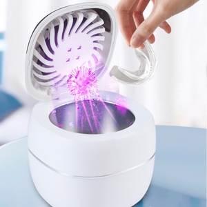 Private Label Rechargeable 25w 45Khz UV Household Ultrasonic Cleaner for Jewelry Necklace <b>Dentures</b> Braces with Drying Fan - Product Image 3