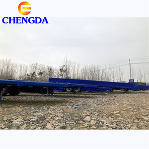 Bas prix nouvelles remorques de camion d'occasion 4 essieux bas <span class=keywords><strong>conteneur</strong></span> à plat Cargo semi-remorque à <span class=keywords><strong>vendre</strong></span> - Product Image 5