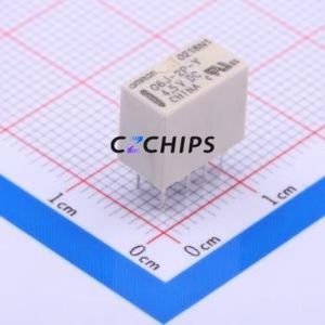 G6J-2P-Y DC4.5 Signal Relay DIP,5.7x10.6mm Relay 4.5V 2 Changeover: 2C (DPDT-Changeover)::: 110V-DC/125V-AC Silver + Gold Plated - Product Image 1