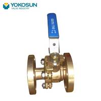 Vanne à boisseau sphérique en bronze à bride classe 150 pour applications marines avec certification ABS classe NK Rina Bureau Veritas CCS Korean Register Of Shipping