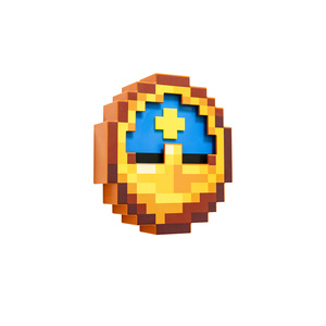 Игровой аксессуар для декора комнаты: часы-игрушка Pixel в стиле аниме (без материала) - Product Image 1