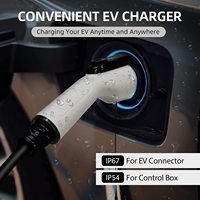 Câble de charge portable de type 2 3 broches CEE 32A 7KW 1phase modèle 2, niveau d'étanchéité IP67 Max, chargeur EV Home Ev Type 2