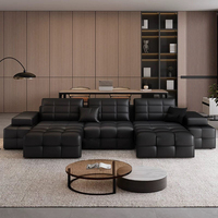 Hochwertige Wohnzimmermöbel Schlafsofa für Zuhause Italienisches Luxuriöses Elektrisches Schlafsofa aus Leder Beliebtes 3-Sitzer Elektrisches Schlafsofa