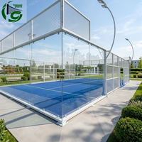 Pista de Pádel Panorámica de Venta Caliente 2026, 10x20m, con Estructura de Acero Galvanizado y Vidrio Templado