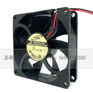 Ventilador sin Escobillas ADDA DC 80x80x25mm 24V 0.38A para Refrigeración de Inversores - Product Image 2