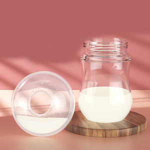 Silicone latte materno collettore facile succhiare manuale pompa guscio del seno Gel di silice per le mamme latte materno raccolta mani libere - Product Image 1