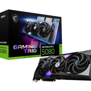 Nueva llegada de tarjetas gráficas MSI GeForce RTX 5080 16G GAMING TRIO OC con 16GB GDDR7 - Product Image 2