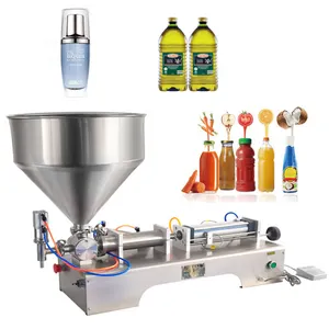 Jsm Semi-Automatische Pneumatische Zuigerpasta Vloeibare Olie Tomatenijs Honingsap Saus Frisdrank Vulmachines