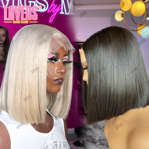 วิกผมบ๊อบ13X4ขนาด8-14นิ้ววิกผมคนแท้แบบเปรูผมแท้สั้นสำหรับผู้หญิงผิวดำ - Product Image 4