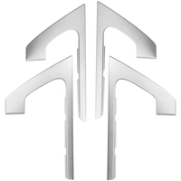 Mise à niveau des accessoires automobiles Pièces de rechange pour voitures Garniture décorative intérieure plaquée argent