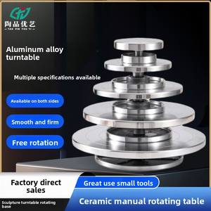 Rueda <span class=keywords><strong>de</strong></span> bandas <span class=keywords><strong>de</strong></span> aluminio <span class=keywords><strong>de</strong></span> doble cara al por mayor 11cm/15cm/20cm/25cm/30cm <span class=keywords><strong>de</strong></span> diámetro bandejas giratorias <span class=keywords><strong>de</strong></span> cerámica suministros <span class=keywords><strong>de</strong></span> arte herramienta - Product Image 2