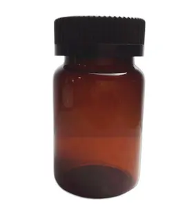 Amber Botol Plastik Botol Pil Kosong Plastik 75cc Botol Kapsul 2.5 Oz