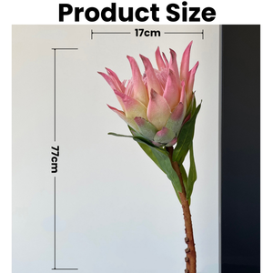 Flor Artificial de Protea de Cabeza Grande de Alta Calidad, Flor Tropical Artificial de Tela de Seda para Decoración del Hogar y Bodas - Product Image 2