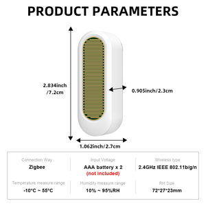Su geçirmez Tuya Zigbee 3.0 Yağmur Damlası Sensörü Akıllı Ev Sistemi için Akıllı Yağmur Dedektörü Su Kaçağı Sensörü - Product Image 2