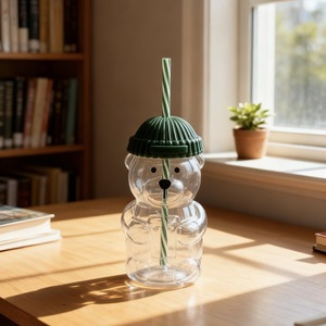 Verres à boire en forme d'ours en peluche de 500 ml, design classique, mignons, pour café, jus, thé et lait, pour utilisation dans les restaurants - Product Image 5