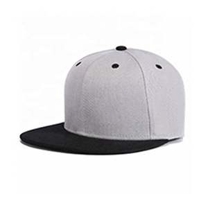 Gorras Deportivas de 6 Paneles con Visera Plana, Personalizadas, 100% Acrílico, Visera Plana, Lona Negra/Mezclilla, Logotipo Personalizado - Product Image 2