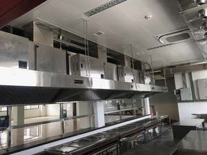 Campana Extractora Comercial para Cocina, Eliminador <span class=keywords><strong>de</strong></span> Grasa y Humo, Autolimpiable, Acero Inoxidable, Flujo <span class=keywords><strong>de</strong></span> Aire <span class=keywords><strong>de</strong></span> 4500m/h, 96% <span class=keywords><strong>de</strong></span> Purificación - Product Image 5