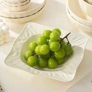 Vajilla de Cerámica Blanca Crema Estilo Francés, Sostenible, <span class=keywords><strong>para</strong></span> Reuniones Familiares y Bodas, Apta <span class=keywords><strong>para</strong></span> Microondas, Lavavajillas y <span class=keywords><strong>Horno</strong></span> - Product Image 6