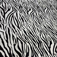 Kulit Sapi Asli Bermotif Zebra Cokelat Tua untuk Tas dan Alas Kaki