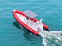 Bateau pneumatique rigide RIB680 de 22 pieds avec coque en fibre de verre, double coque, en Hypalon PVC, pour la pêche et la dérive, en promotion