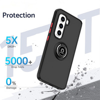 Casing pelindung tahan guncangan, casing belakang ponsel polikarbonat keras magnetis dengan cincin untuk Infinix Hot 50 Pro / X6881 / Hot 50i X6531 / Hot 50 Matte