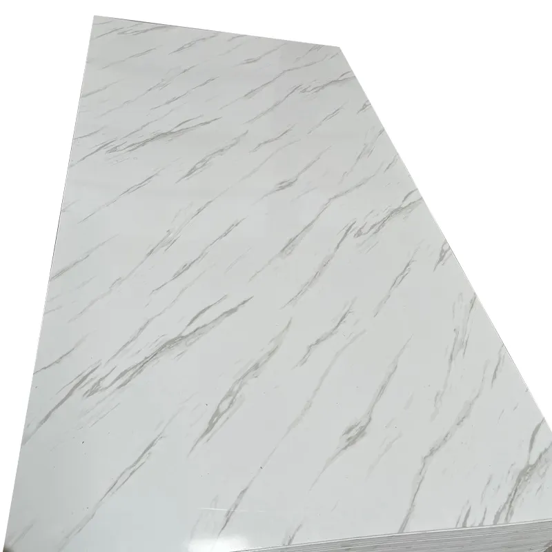 Factory Direct Waterproof PVC Marble Sheet 1220*2440*3mm UV Board For Indoor Bathroom Wall Decoration