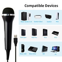 Fifine-Microphone karaoké portable universel avec câble USB, pour PS5, PS4, Xbox One, Wii, Xbox, série X, Switch oled
