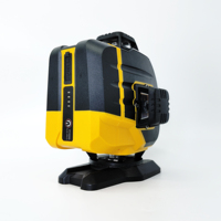 Niveau laser professionnel 4D à faisceau vert 16 lignes avec batterie haute capacité 3600 mAh et trépied robuste pour l'alignement des murs et des sols