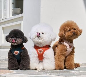 <b>Cute</b> <b>Bear</b> Design Adjustable Dog Harness and Leash Set | Breathable Soft Vest Harness for Small Dogs Puppies Outdoor Walking - Product Image 2