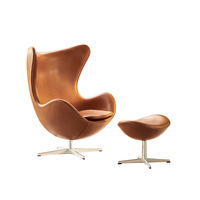 Fauteuil œuf en plastique, style nordique, canapé individuel en forme de coquille, design moderne et minimaliste, fauteuil pivotant décontracté de designer, design créatif